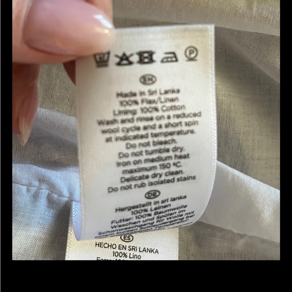 Hobbs London Ives Striped Flax/Linen Sheath Dress Size 8 EUC - Picture 9 of 9